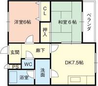 和歌山県和歌山市野崎(アパート)の賃貸物件の間取り