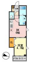 東京都江戸川区西小岩4(マンション)の賃貸物件の間取り