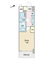 CINZA荒町の間取り