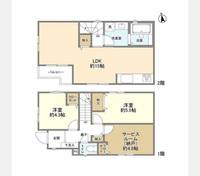 東京都新宿区中落合2(一戸建)の賃貸物件の間取り