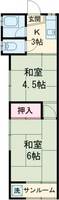 窪田アパートの間取り