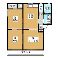 コートハピネス Aの間取り