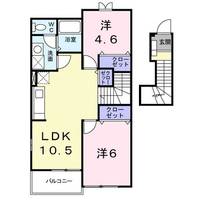 滋賀県甲賀市甲南町新治(アパート)の賃貸物件の間取り