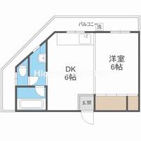大阪府大阪市城東区諏訪4(マンション)の賃貸物件の間取り