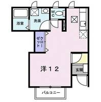 栃木県宇都宮市東岡本町(アパート)の賃貸物件の間取り