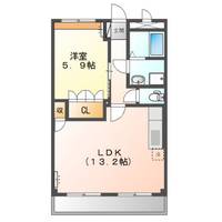 広島県福山市駅家町大字万能倉(アパート)の賃貸物件の間取り