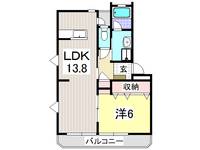 カクサン可美タウンBの間取り