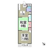 群馬県太田市高林東町(アパート)の賃貸物件の間取り