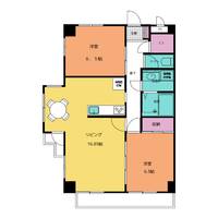 第1丸中マンションの間取り