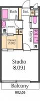 群馬県前橋市国領町2(アパート)の賃貸物件の間取り