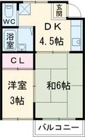 ハイツマコトAの間取り