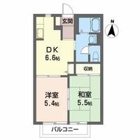 アビタシオン Bの間取り