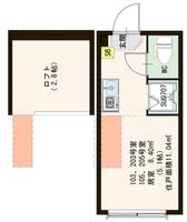 東京都新宿区西落合3(アパート)の賃貸物件の間取り