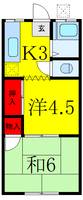 東京都板橋区高島平1(アパート)の賃貸物件の間取り