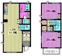埼玉県さいたま市南区関1(アパート)の賃貸物件の間取り