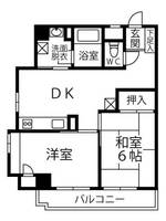 東京都目黒区目黒本町4(マンション)の賃貸物件の間取り