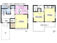 東京都武蔵村山市残堀4(一戸建)の賃貸物件の間取り
