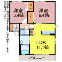 愛知県豊橋市多米西町3(アパート)の賃貸物件の間取り