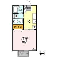 福島県郡山市大槻町字堀切西(アパート)の賃貸物件の間取り