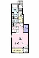 熊本県菊池郡大津町大字室(アパート)の賃貸物件の間取り