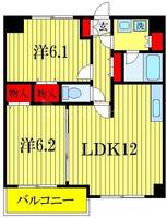 千葉県習志野市谷津5(マンション)の賃貸物件の間取り