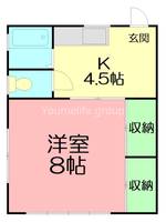 中ノ町荘 西棟の間取り