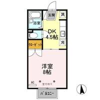 群馬県高崎市筑縄町(アパート)の賃貸物件の間取り