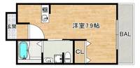 大阪府大阪市東住吉区駒川1(マンション)の賃貸物件の間取り