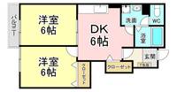 福岡県北九州市小倉南区沼緑町2(アパート)の賃貸物件の間取り