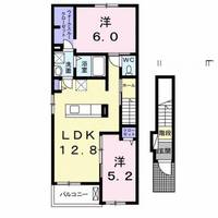 ヴィルドミール Bの間取り