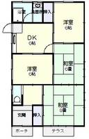 静岡県沼津市豊町(一戸建)の賃貸物件の間取り