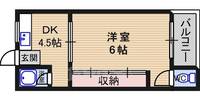 マンション清涼の間取り