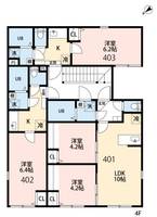 ルテナントお花茶屋の間取り