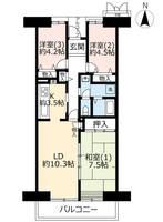 UR谷津パークタウン参番街の間取り