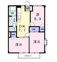 千葉県成田市並木町(アパート)の賃貸物件の間取り