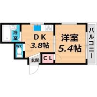 大阪府大阪市城東区新喜多東2(マンション)の賃貸物件の間取り