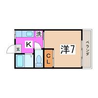 岩間コーポの間取り