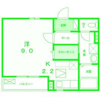 神奈川県横浜市旭区さちが丘(アパート)の賃貸物件の間取り