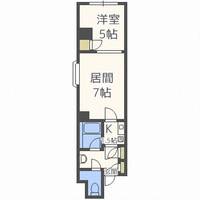 北海道札幌市中央区南八条西9(マンション)の賃貸物件の間取り