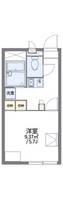 レオパレスプラムKの間取り