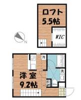 埼玉県越谷市北越谷4(アパート)の賃貸物件の間取り