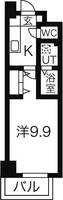 愛知県名古屋市昭和区鶴舞1(マンション)の賃貸物件の間取り