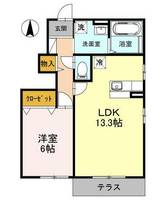 神奈川県小田原市曽比(アパート)の賃貸物件の間取り
