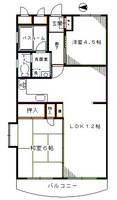 東京都中野区上鷺宮2(マンション)の賃貸物件の間取り