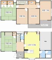 滋賀県米原市下多良1(一戸建)の賃貸物件の間取り