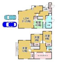 兵庫県西宮市苦楽園五番町(一戸建)の賃貸物件の間取り