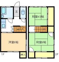 森重アパート_西側の間取り