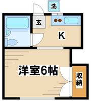 東京都渋谷区西原1(アパート)の賃貸物件の間取り