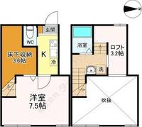 宮城県仙台市青葉区北山3(アパート)の賃貸物件の間取り