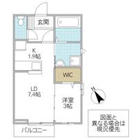 茨城県水戸市堀町(アパート)の賃貸物件の間取り